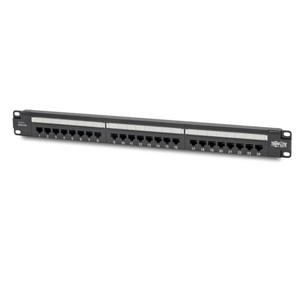 Cat6 24-Port Patch Panel - PoE+ Com
