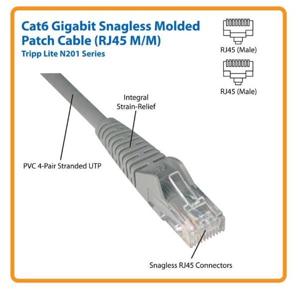 Cat6 Gigabit Snagless Molded (Utp) - immagine 3