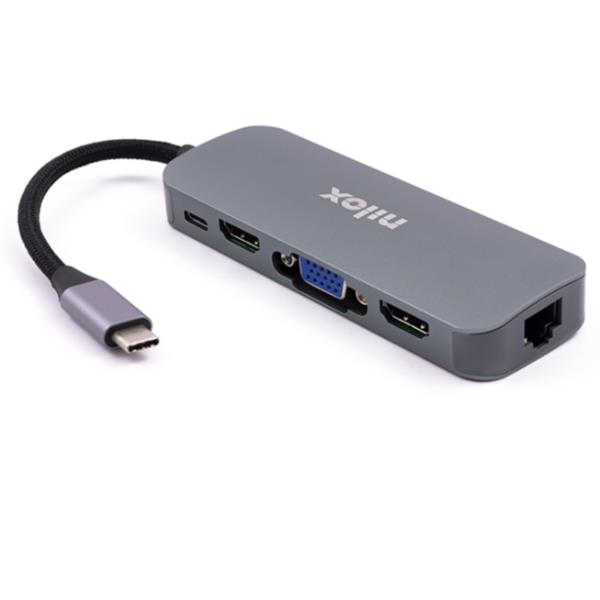 Docking Stat HDMI VGA Pd Eth 3Usb - immagine 3