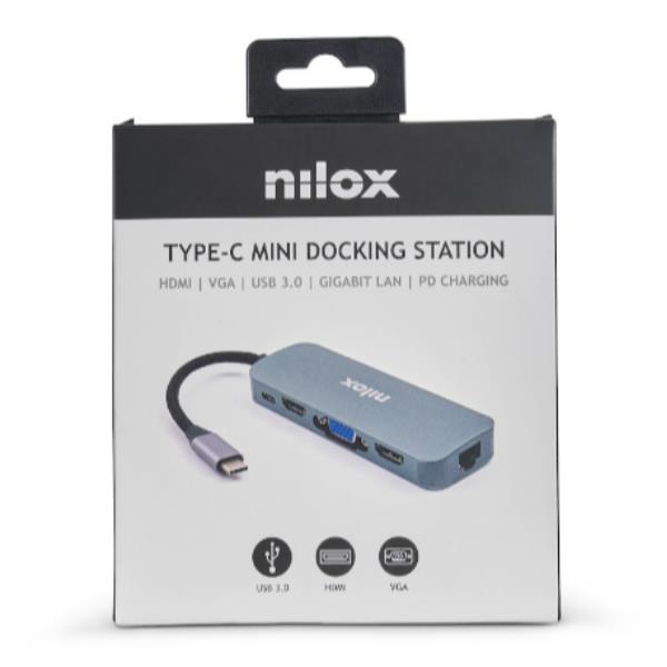 Docking Stat HDMI VGA Pd Eth 3Usb - immagine 5