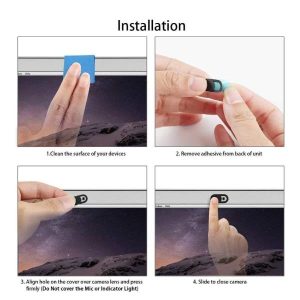 Copri Webcam Privacy 3Pz Nero