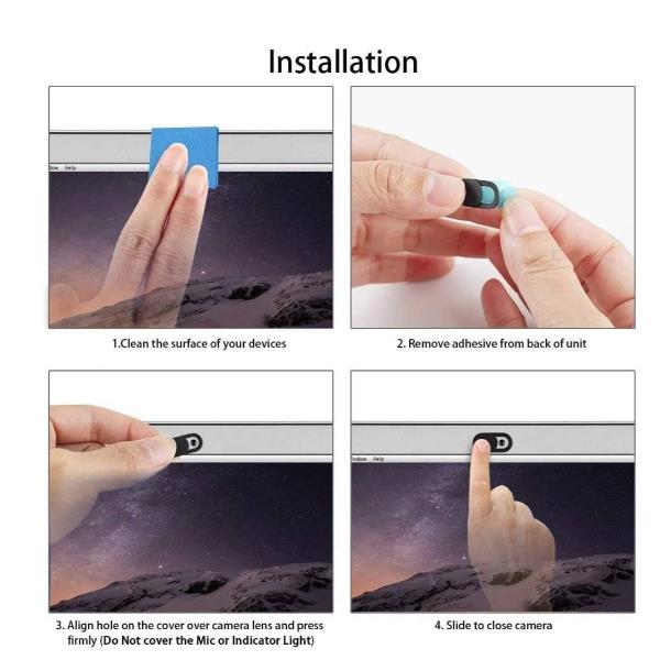 Copri Webcam Privacy 3Pz Bianco