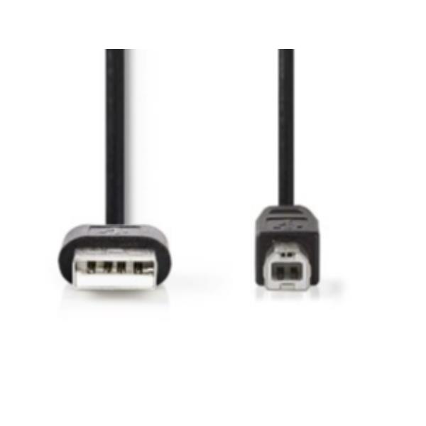 Cavo USB A-B 2.0 Nero 3 Mt - immagine 2