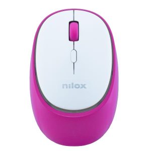 Mouse Dual Silent Rechar Bianco/Rosa