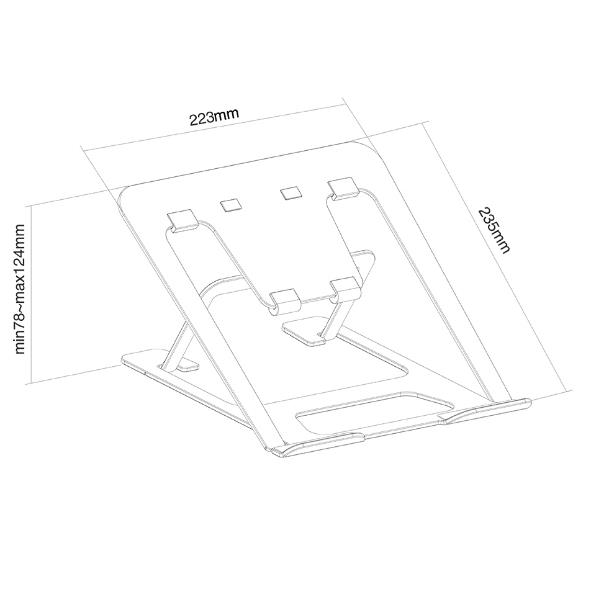 Supporto Notebook Nsl085 Argento - immagine 4