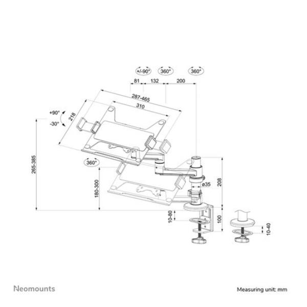 Supporto Notebook Ds20-425Bl1 - immagine 5