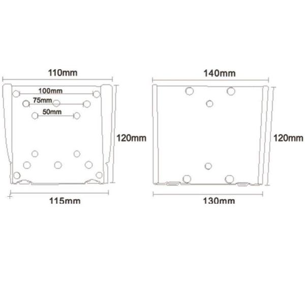 Supporto A Parete W25 Argento - immagine 2
