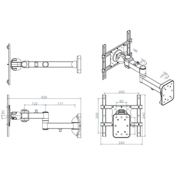 Supporto A Parete Fpma-W960 - immagine 2