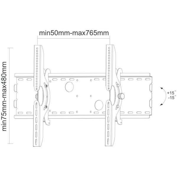 Supporto A Parete W200 Nero - immagine 4