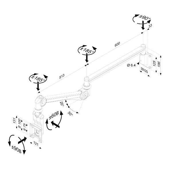 Supporto Medicale Fpma-Haw300 - immagine 8