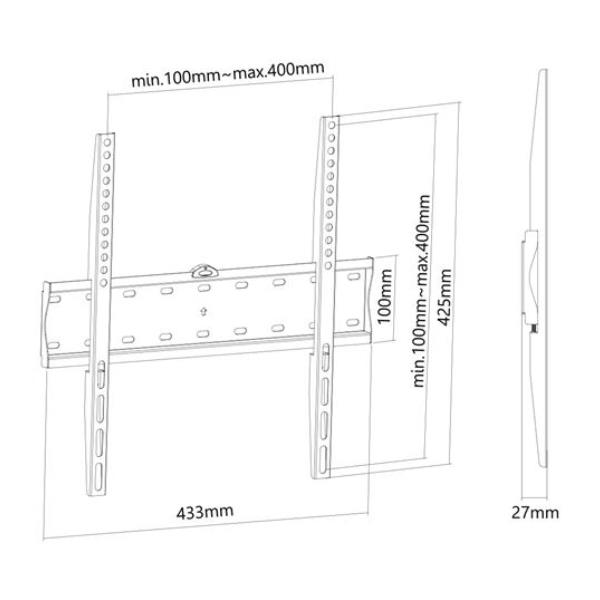 Supporto A Parete Fpma-W300Black - immagine 3