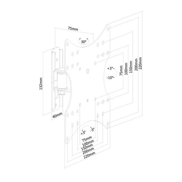 Supporto A Parete Per Monitor/Tv - immagine 3