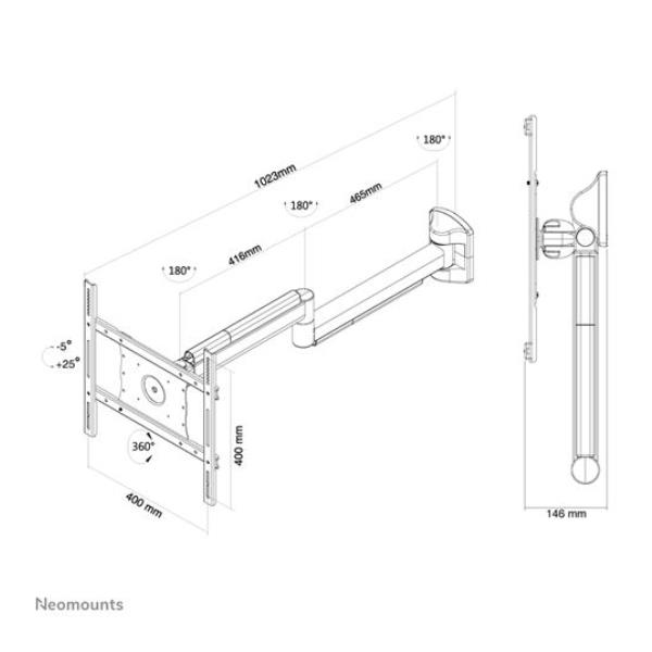 Supporto A Parete Med Haw050 - immagine 4
