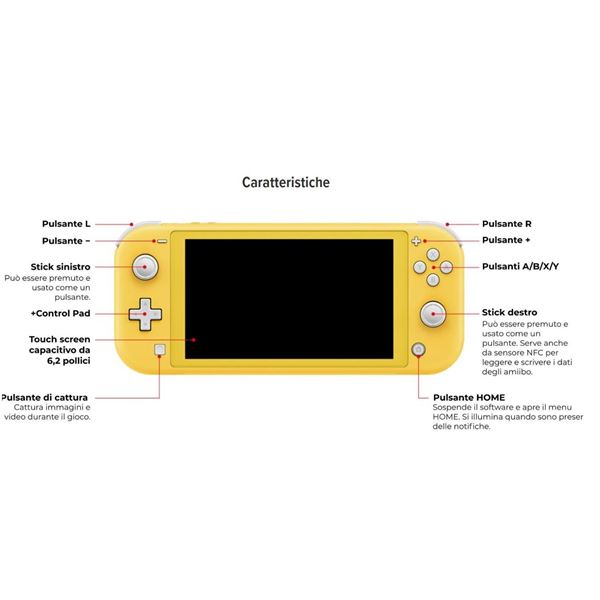 Hw Nintendo Switch Lite Giallo - immagine 4