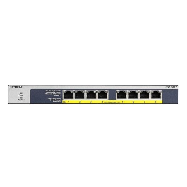 8Pt PoE/PoE+ Gigabit Unmanaged Swch - immagine 6