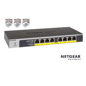 8Pt PoE/PoE+Gigabit Unmanaged Swch