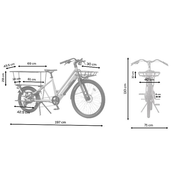 Ebike 36V 10Ah Cargo C3 - Blu - immagine 7