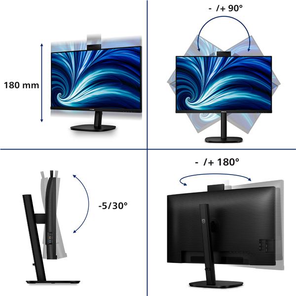 Monitor 31,5 100Hz Reg Alt USB-C - immagine 6