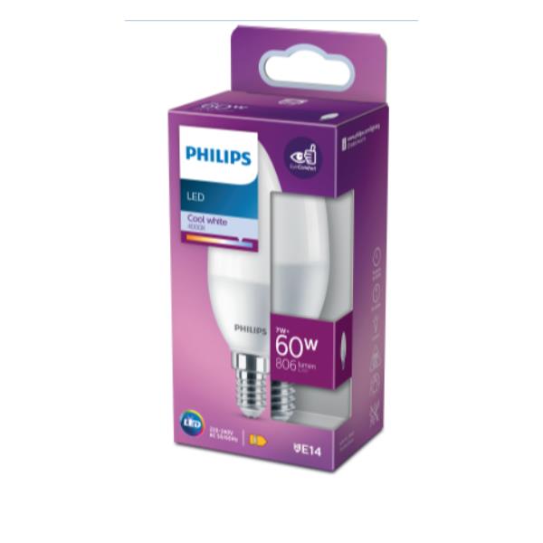 LED Candela/ Oliva 60W E14 4000K N