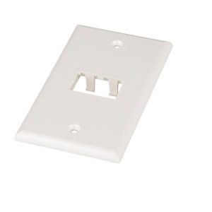 Placca Per 2 Minicom Vert:bianca