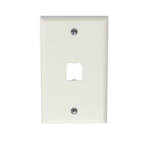 Placca Per 1 Minicom Vert.bianca