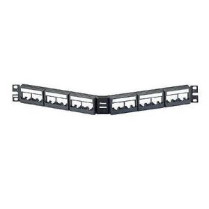 Pann.1U Ang.per 24 Rj45U Nero