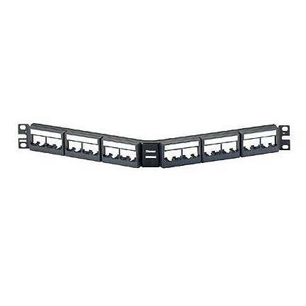 Pann.1U Ang.per 24 Rj45U Nero