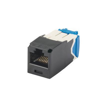 Presa Minicom Rj45U Cat.6A Nero - immagine 2