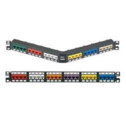 Pann.1U Arretr.per 24 Rj45U Nero - immagine 2