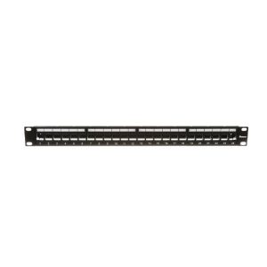 Pann.1U Per 24 Rj45S Keystone Nero