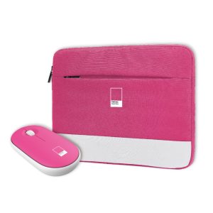 Bundle Sleeve+Wireless Mouse Rosa