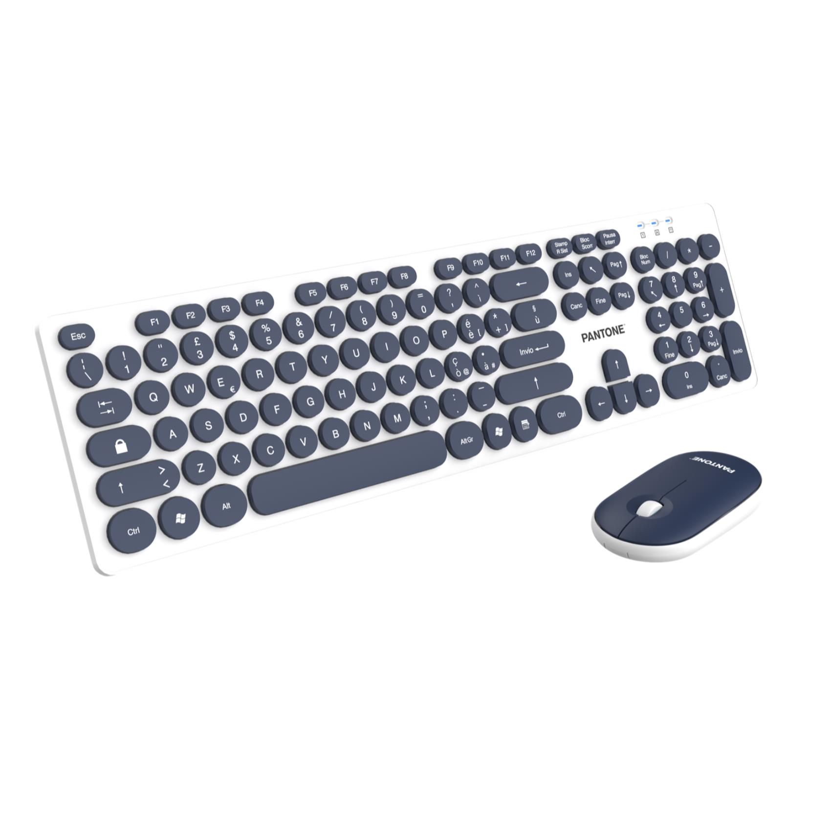 Tastiera Full Sz Con Mouse Navy - immagine 4