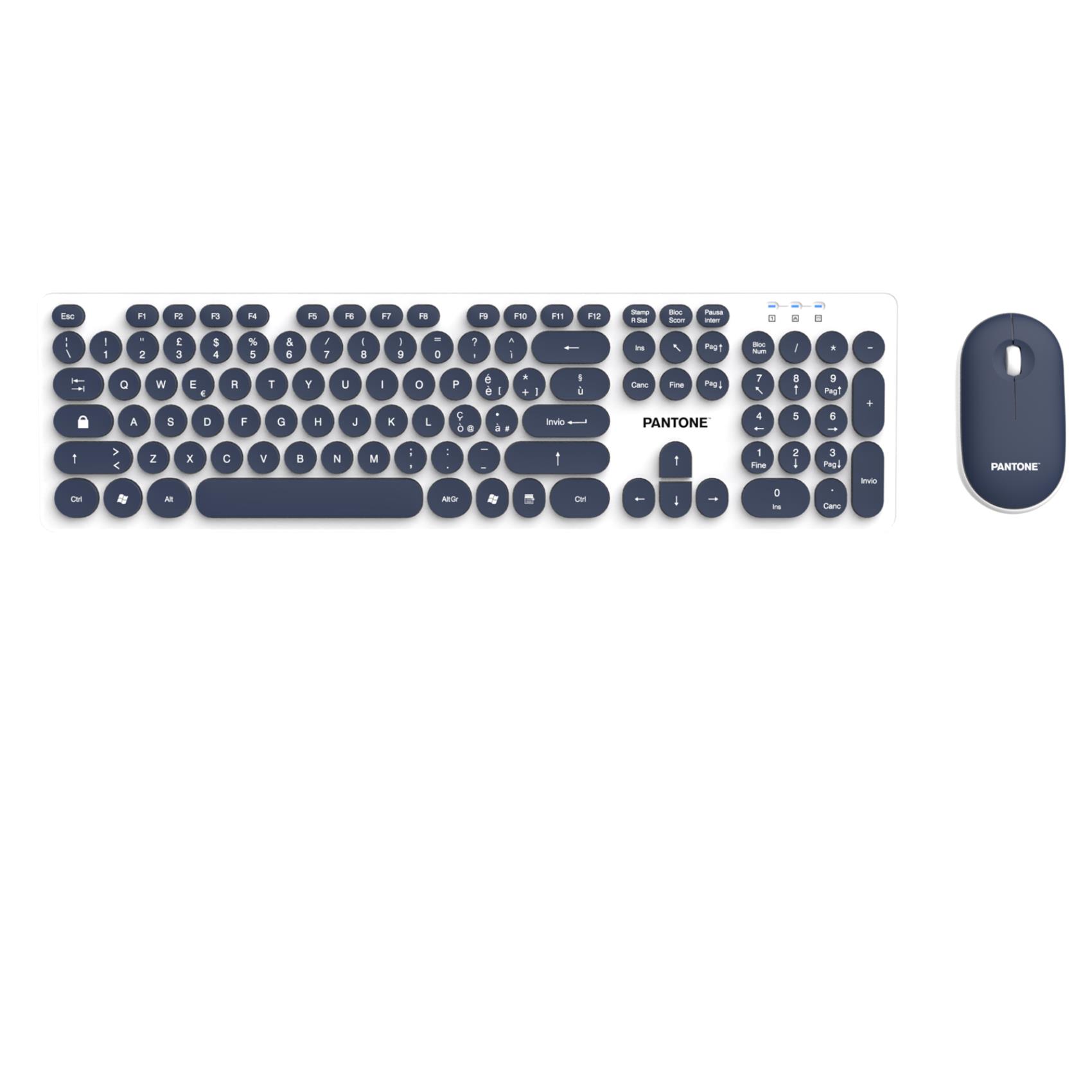 Tastiera Full Sz Con Mouse Navy - immagine 3