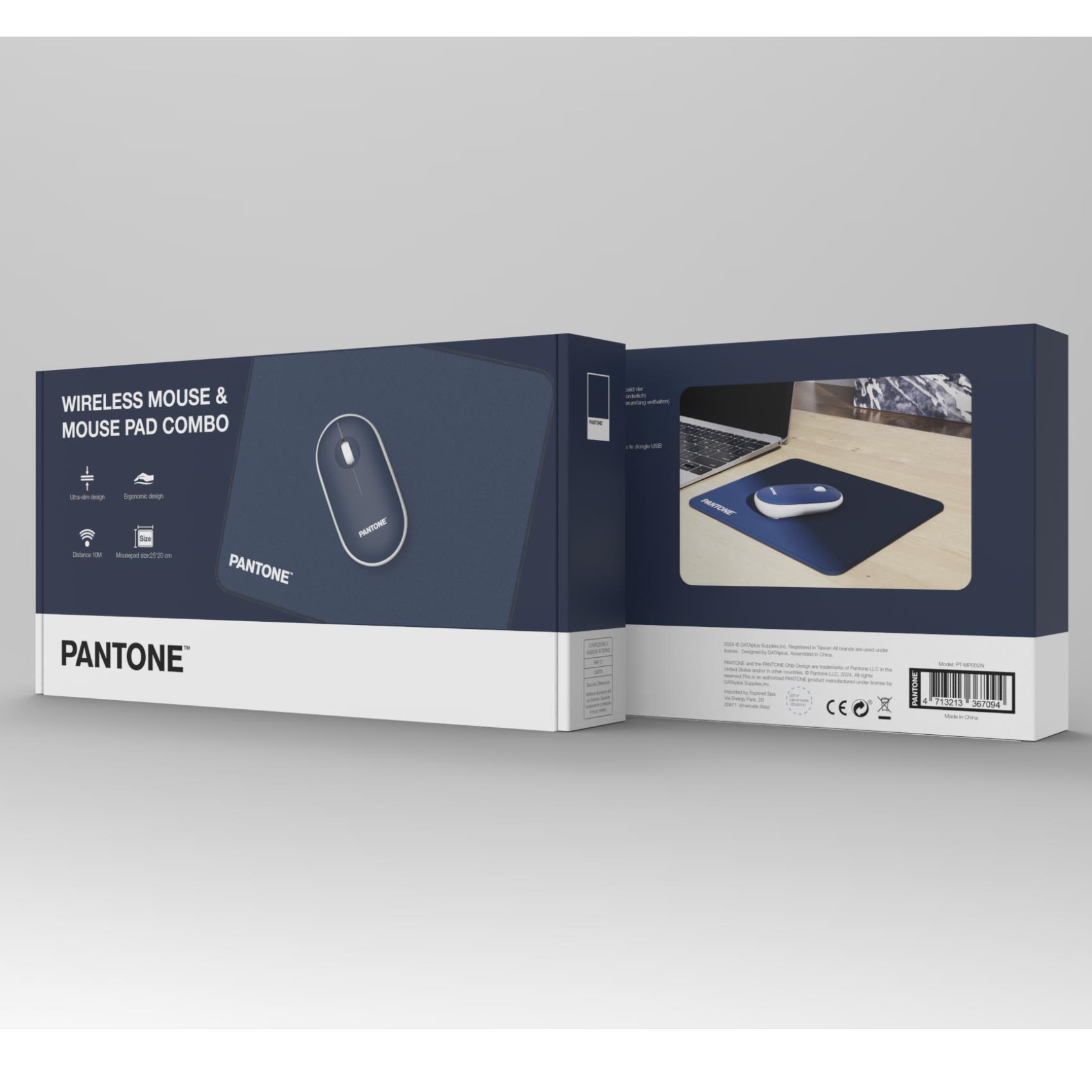 Pantone Kit Wireless Mouse+Pad Navb - immagine 2