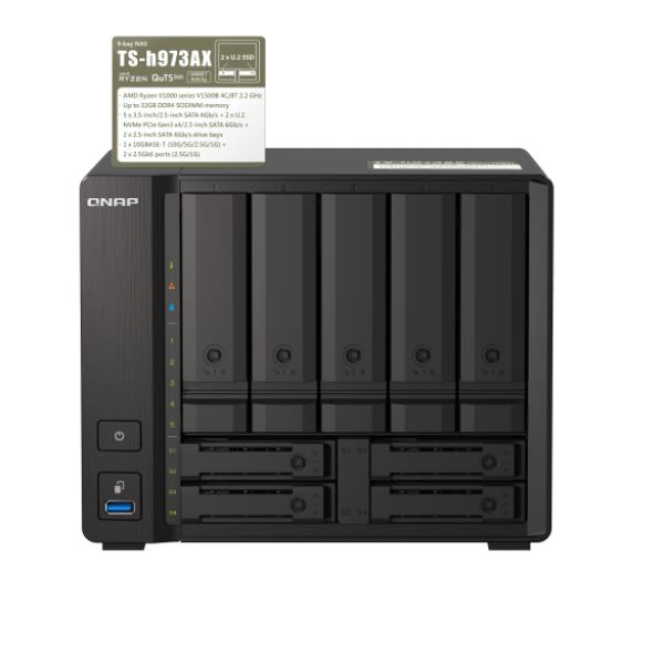 9-Bay Nas Amd Ryzen V1500B