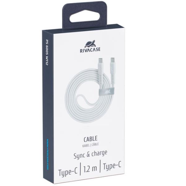 Cavo Type-C/Type-C 1 2M Bianco - immagine 2