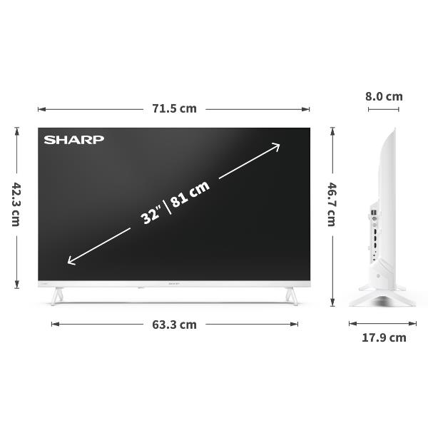 32 Hd Google Tv Bianco - immagine 3