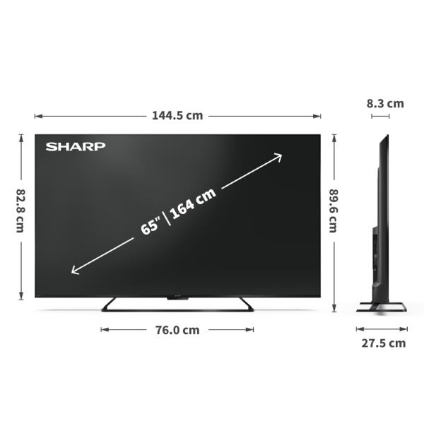 65 Hr7 UHD 4K Qled Google Tv 144 - immagine 3