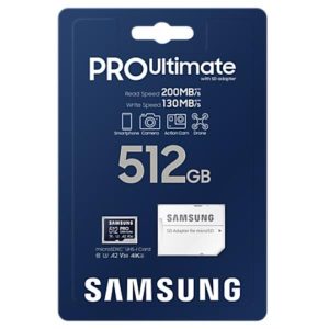 Microsd Pro Ult.512Gb Xc,U3,V30,A2