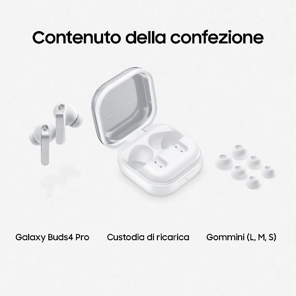 Galaxy Buds4 Pro Bianco