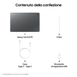 Galaxy Tab S10 Fe 12+256Gb Grigio