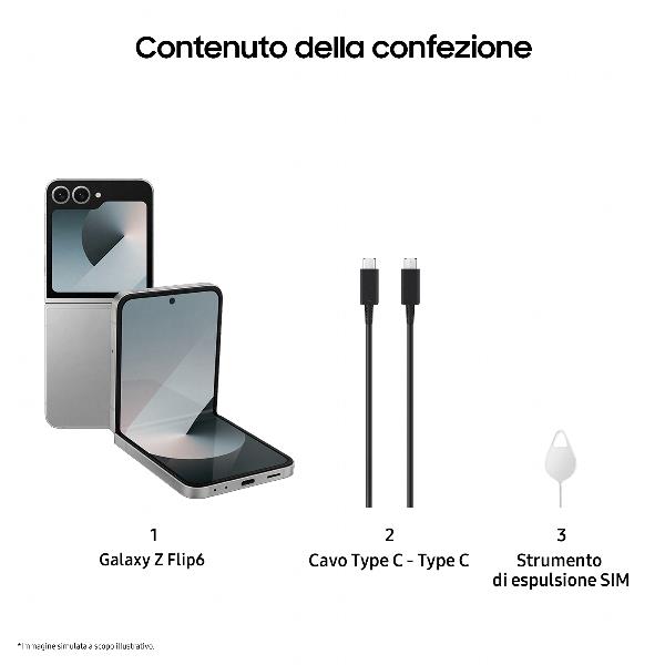 Galaxy Z Flip6 Argento 12Gb+512Gb - immagine 3