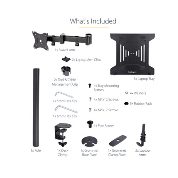 Braccio Notebook, Ripiano Vesa - immagine 3