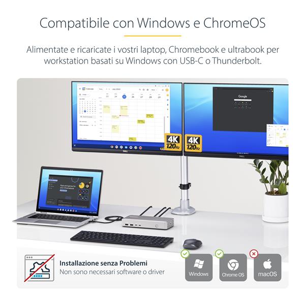 Usb4 Docking Station, Dual 4K - immagine 4