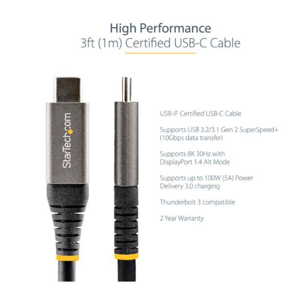 Cavo USB-C Da 1M 100W (5A) Pd - immagine 3