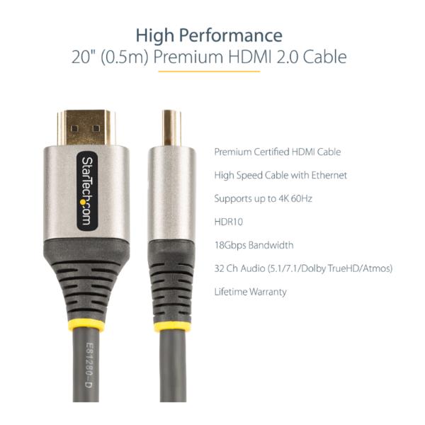 Cavo HDMI 2.0 UHD Da 50 Cm - immagine 3