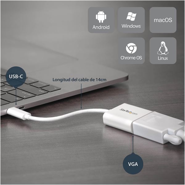 Adattatore Usb3.1 Type-C A VGA - immagine 8