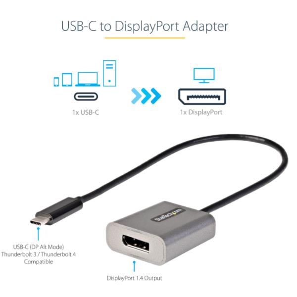 Adattatore USB C A Displayport - immagine 2