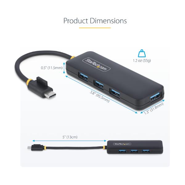 Hub USB-C A 4 Porte 5 Gbps - immagine 4