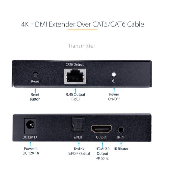 Extender HDMI 4K Audio S/Pidf - immagine 4